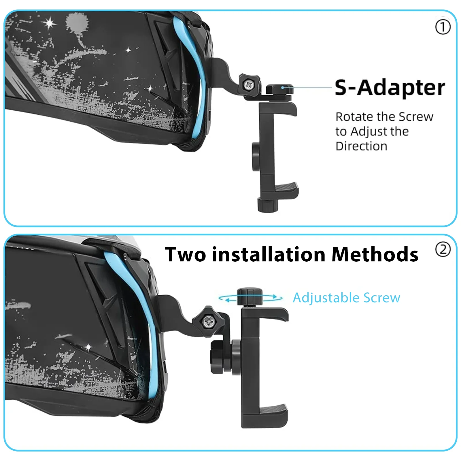 Motorcycle Helmet Chin Strap Mount Holder With Phone Clip For GoPro Action Camera Full Face Holder Motorcycle Camera Accessory