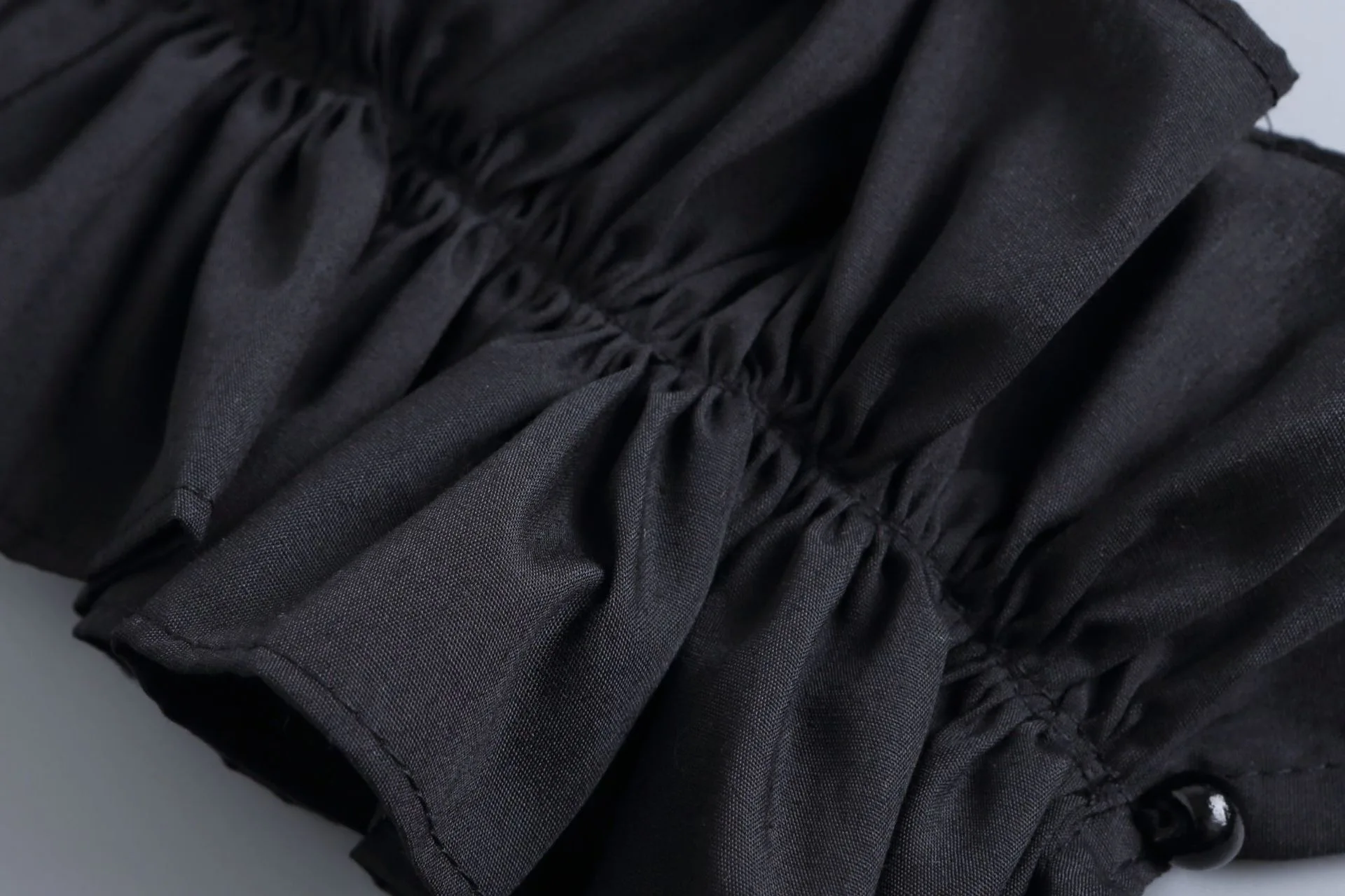 Women's Solid Colour Black White Vertical Cotton Fake Collar Ruffled Neck Collar Fashion Lace False Collar Four Seasons