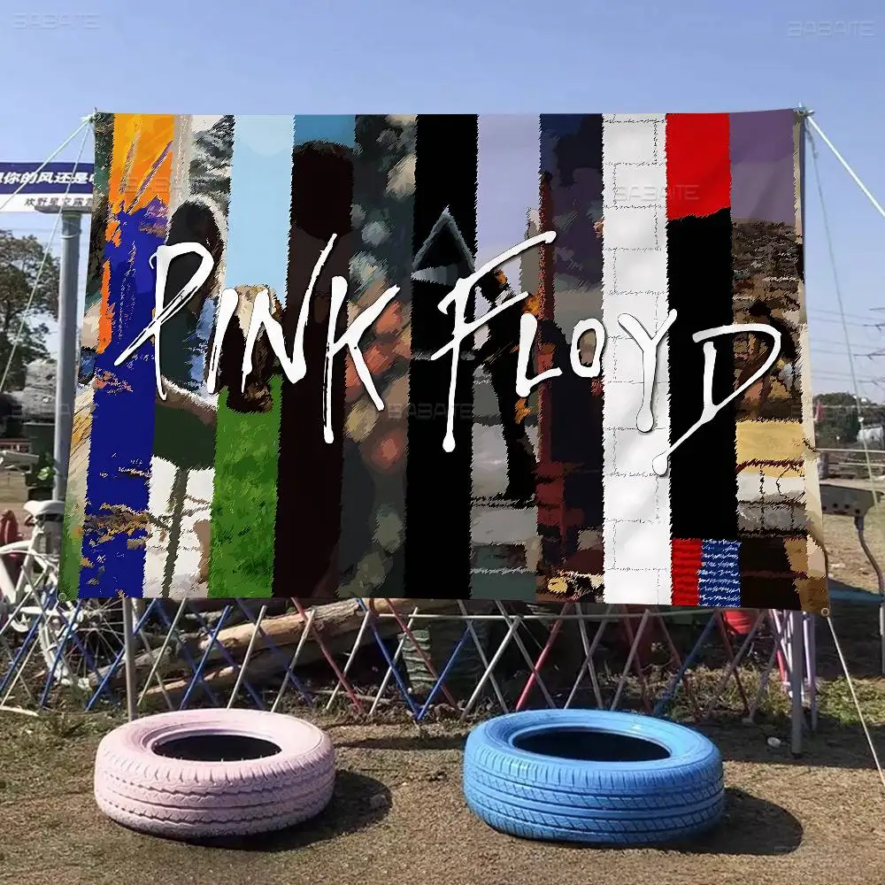 Rock Band P-PinK F-Floyd Banner INS Style Outdoor Party Decoration Atmosphere Flag