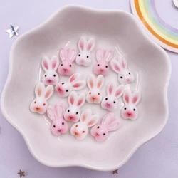 20pcs Resin Mini Kawaii Cartoon Rabbit Art Nail Flat back Stone Figurines DIY Wedding Scrapbook Decor Jewelry Accessories Crafts