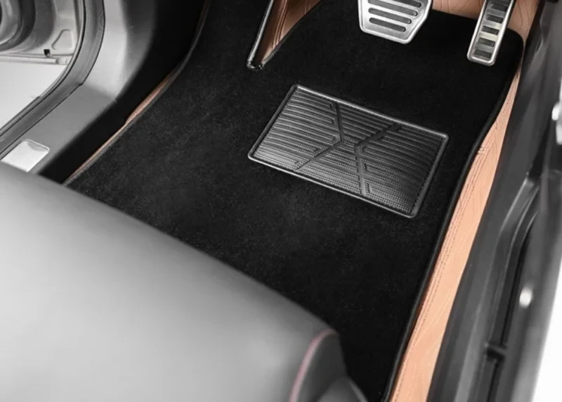 Automobile Leather Plush Silk Shell All-round Foot Pad Fit for Jetour Traveler T2 2023-2025 Automobile Interior Protection Part