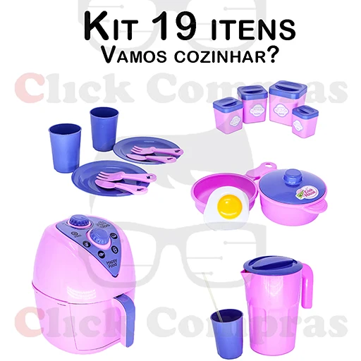 Air Fryer Cooker Jar Pot Dish Pot Kit 19 pc