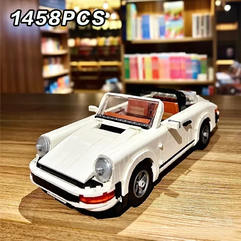 new-1458pcs-assembly-vintage-white-supercar-super-racing-tech-building-block-toy-christmas-birthday-gift