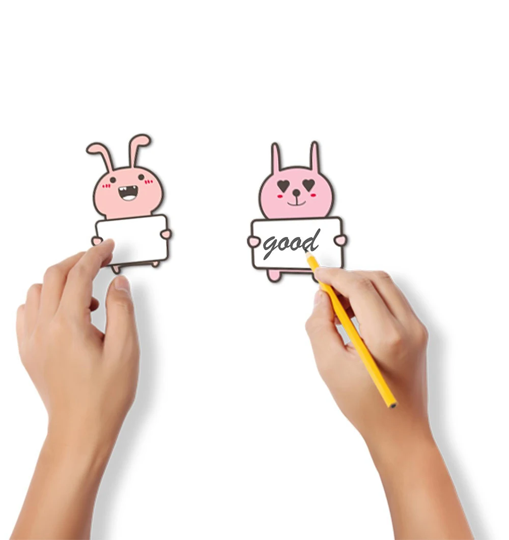 만화 동물 이름 스티커, 학교 용품, 15 가지 디자인, 빈 단어 스티커, 병 라벨 문구, 45-90 개