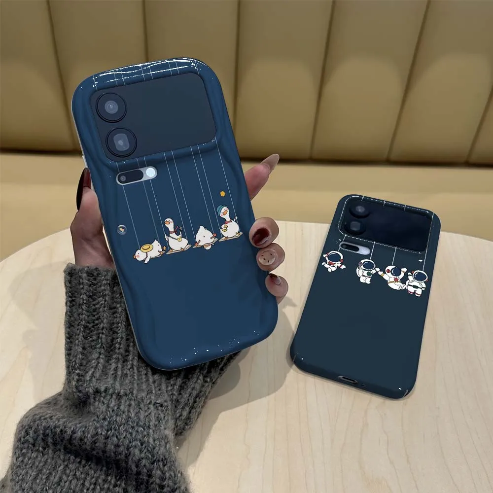

Duck Astronaut Art Pattern For Redmi Note 11 11S 11T 12 12S 12T 13 14 15 SE Pro Plus Speed 5G Wave Oil Film Phone Case