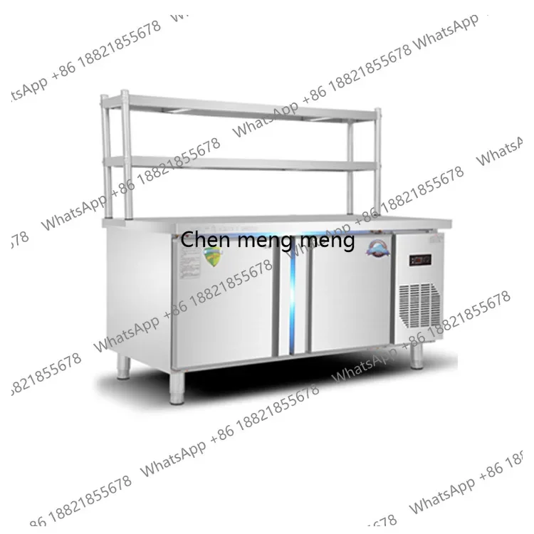 Refrigerated Workbench Freezer Fresh-Keeping Operation Table Cold Cabinet Commercial  Dual-Temperature Commercial Fresh-Keeping