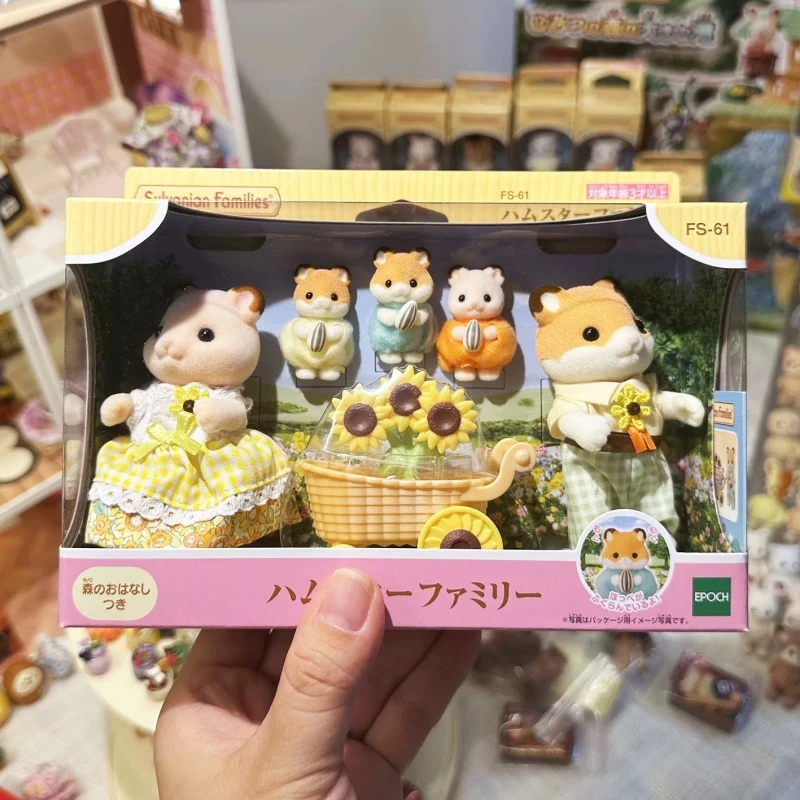 

В наличии оригинальные аксессуары для семей Sylvanian, фигурки попкорна, автомобиль, куклы с крысами для девочек, детские игрушки для девочек, новая семья хомяков