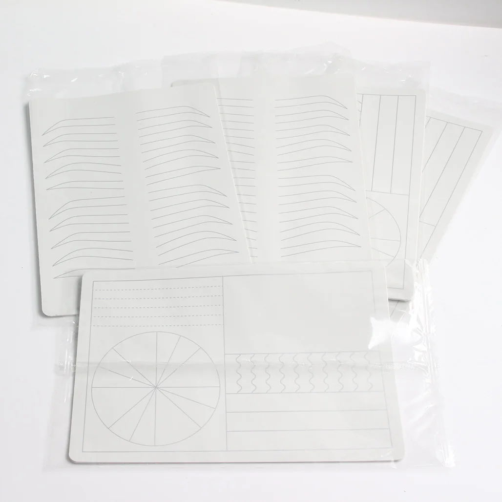 

1/5/10PCS Silicone Tattoo Practice Skin Eyebrow Shading Permanent Makeup Double Side Inkless Fake Training Learing Skin