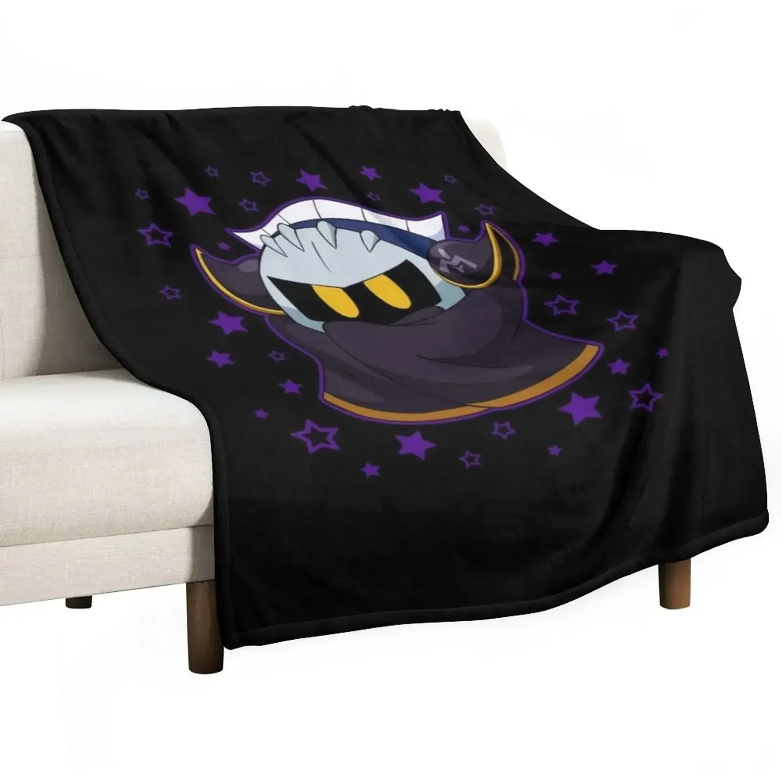 Meta Knight Gift Halloween Day, Thanksgiving, Christmas Day Throw Blanket Plaid on the sofa decorative Loose Furry Blankets