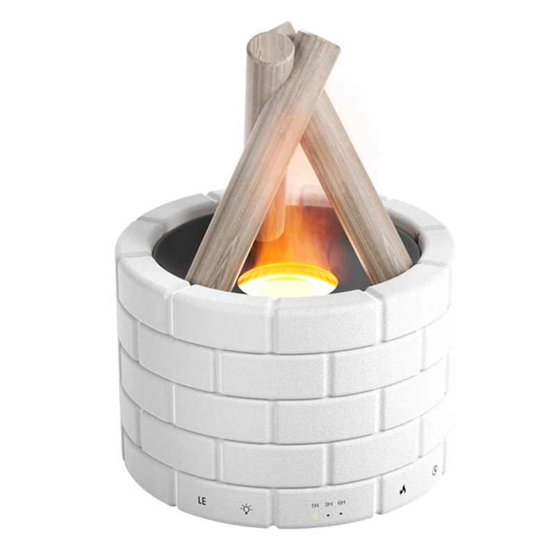 Simulation Flame Diffuser Campfire Humidifier Diffuser Fragrance Office Home Flame Humidifier Aromatherapy Machine