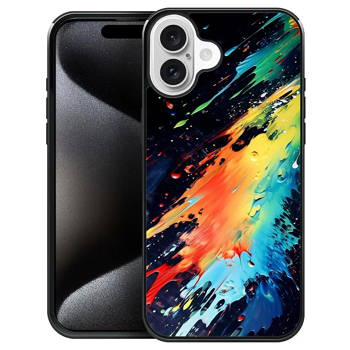 

Art graffiti theme, suitable for iPhone, support wireless charging, high-end anti-drop phone case.