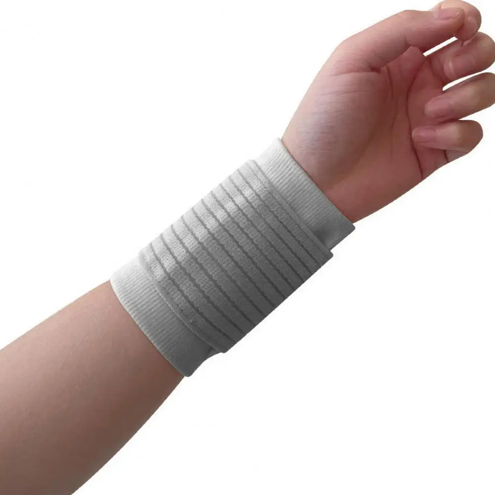 

Ergonomic Wrist Brace Shock Absorption Wrist Guard Sweatband for Gym Fitness Working Out Adjustable Brace with Plastic for Men