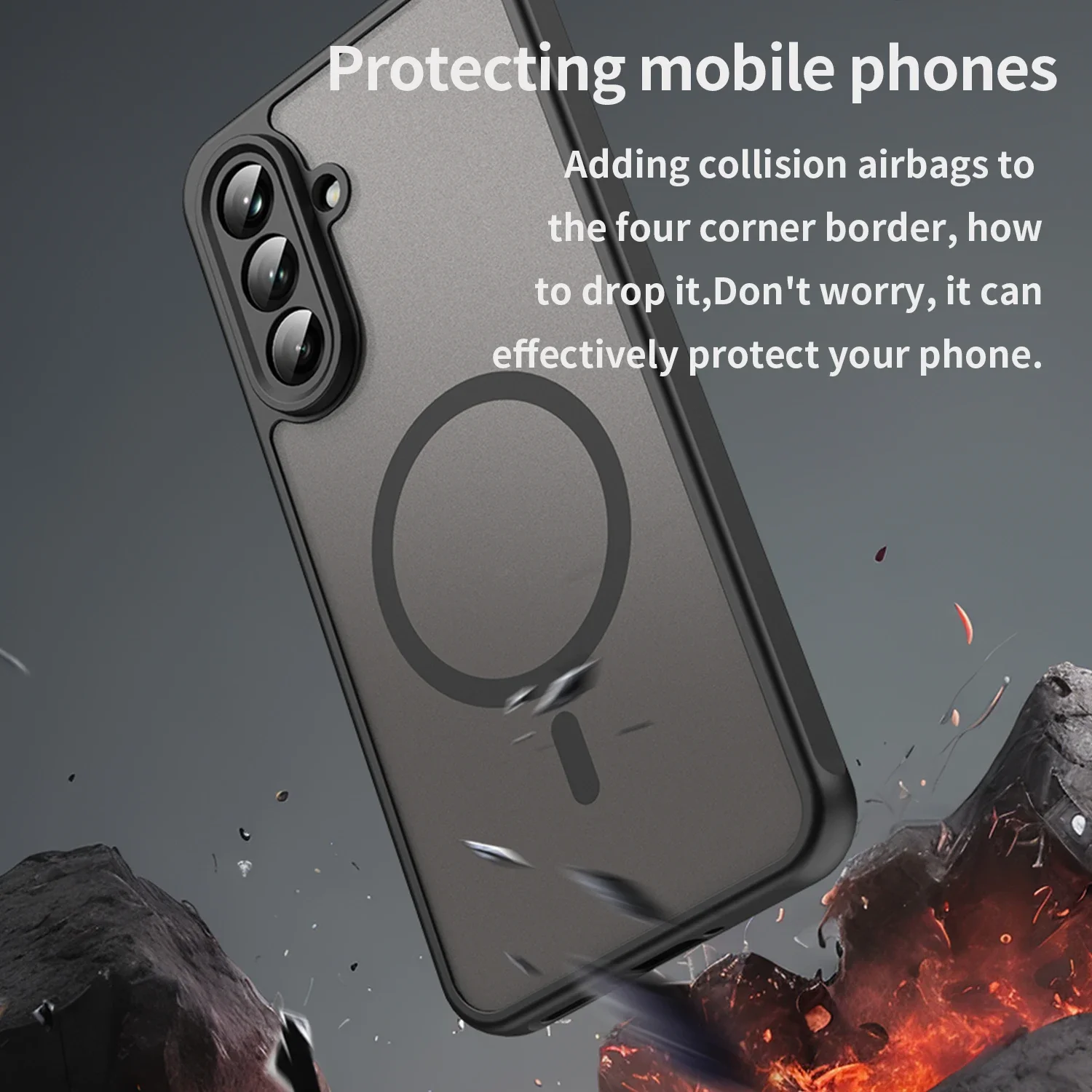 Magsafe Magnetic Case for Samsung Galaxy A16 A36 A26 A55 A56 A35 5G Case MatteTranslucent Wireless Charge Phone Back Cover