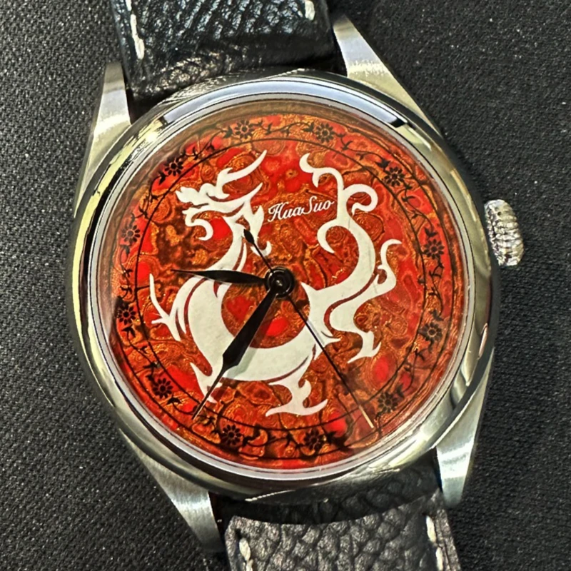 

38mm Intangible Cultural Heritage Large Lacquer Disc SW200 Automatic Mechanical Watch Business Leisure Men's Watc