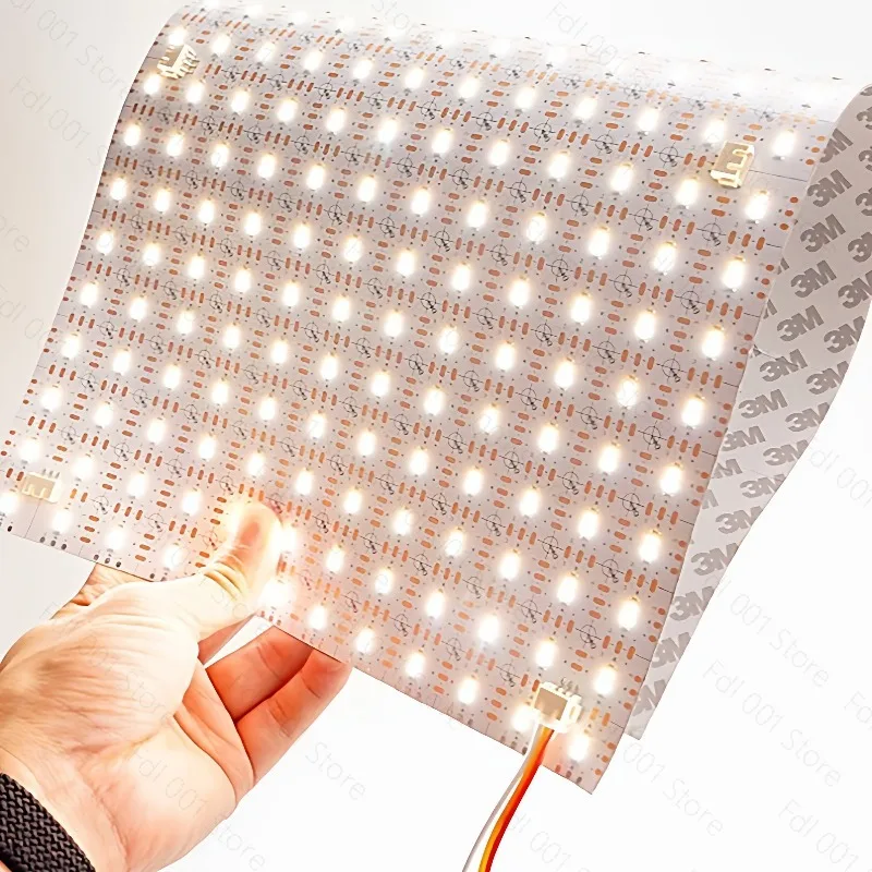 24V Three-color LED Flexible Light Sheet Transparent Light Panel, Light-emitting Back Plate