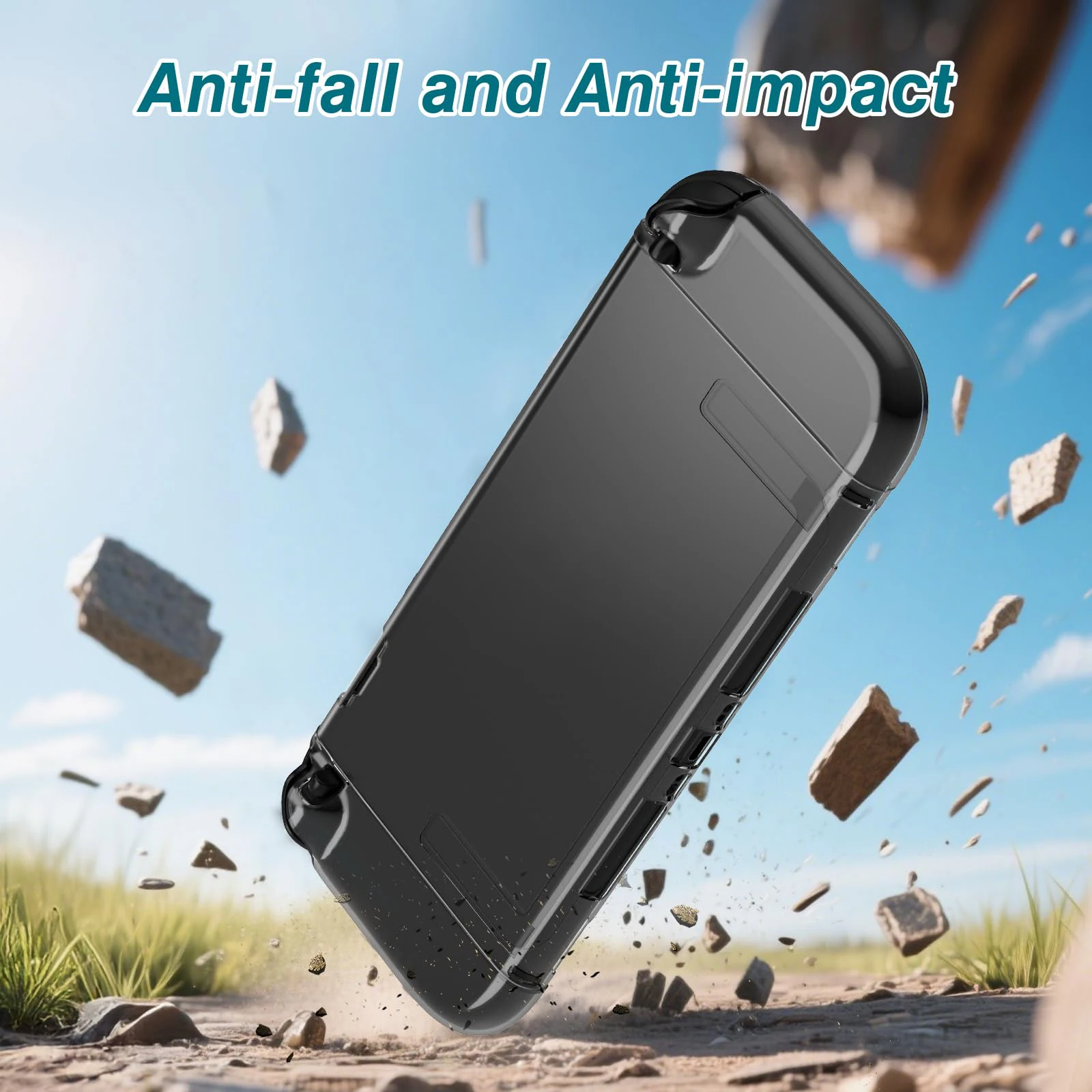 Para switch 2 capa transparente compatível com switch 2, switch 2 capa acoplável com protetor de tela 4k hd, capa protetora para pc