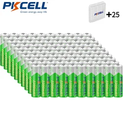 PKCELL 100PCS 1.2V Low Self Discharge Rechargeable AA Batteries 2200mAh High Capacity Double A 1.2V NiMH Batteries For Camera