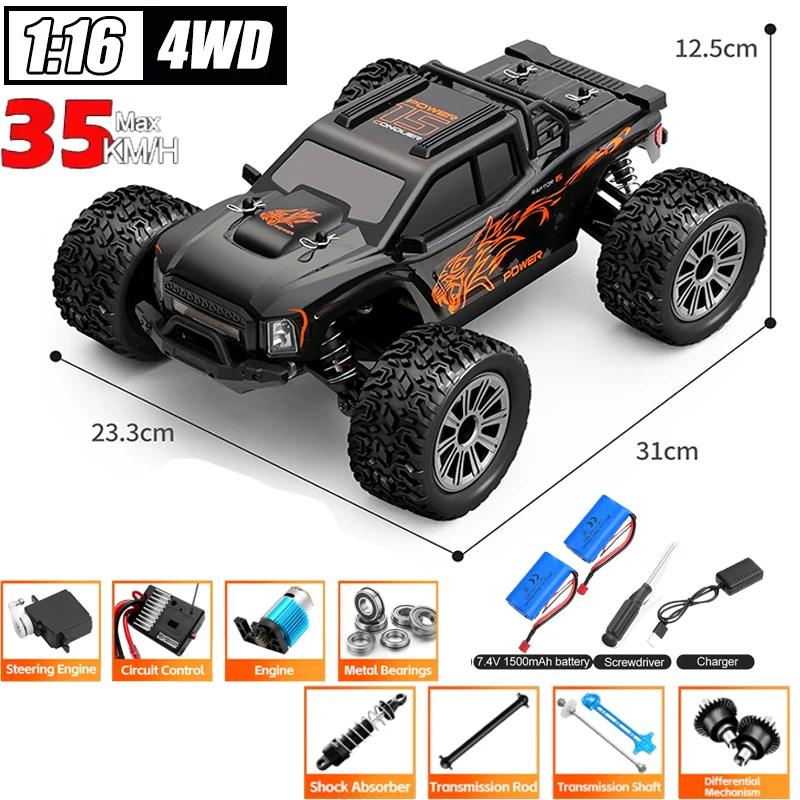 

Новый WLtoys 164018 RC автомобиль 1/16 2,4G электрический автомобиль с дистанционным управлением 35 км/ч большое колесо 4WD внедорожные альпинистские гусеничные игрушки для детей