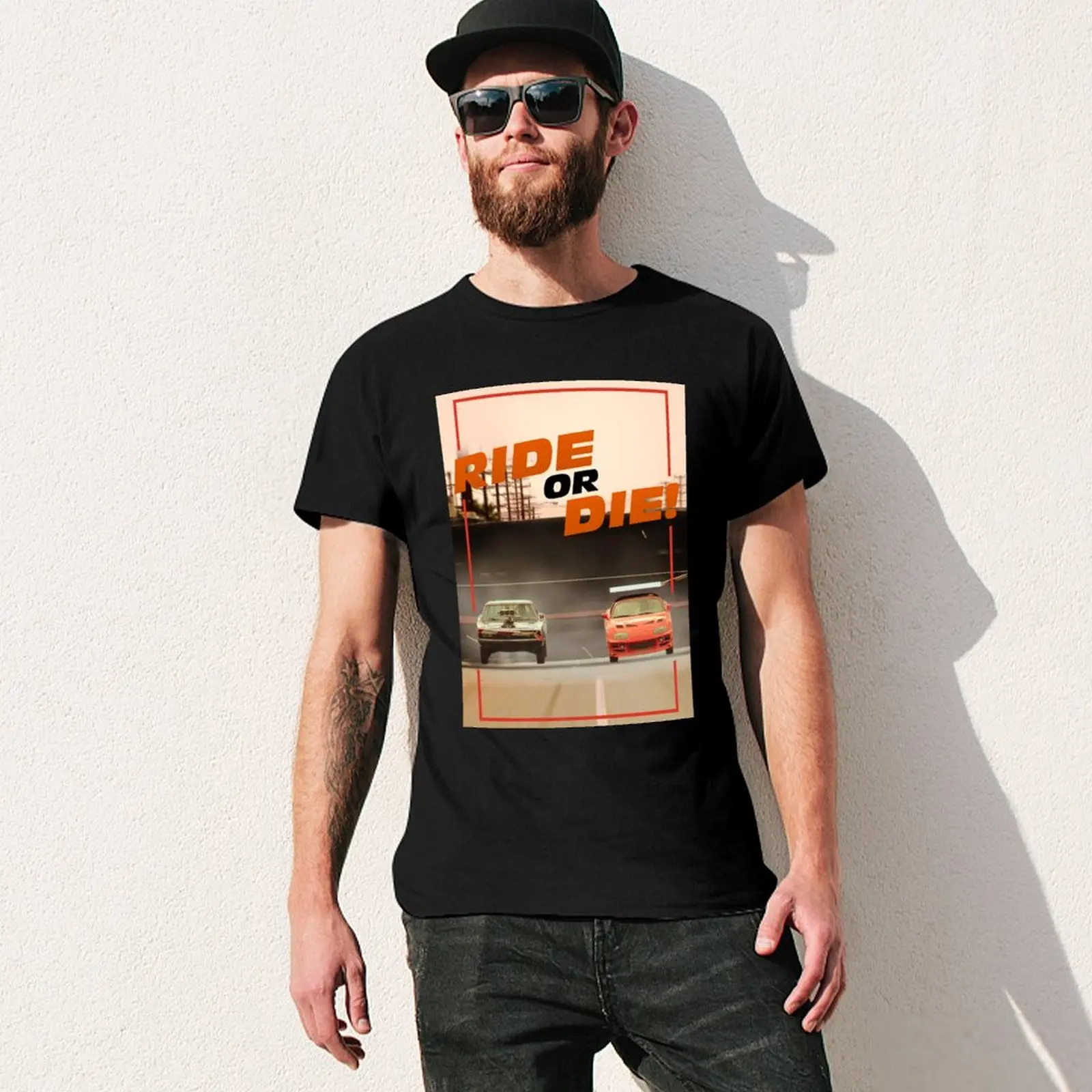 ركوب أو يموت! تي شيرت V4 ملابس لطيفة تي شيرت جرافيك تي شيرت مخصص تي شيرت قطني جرافيك تي شيرت رجالي جرافيك