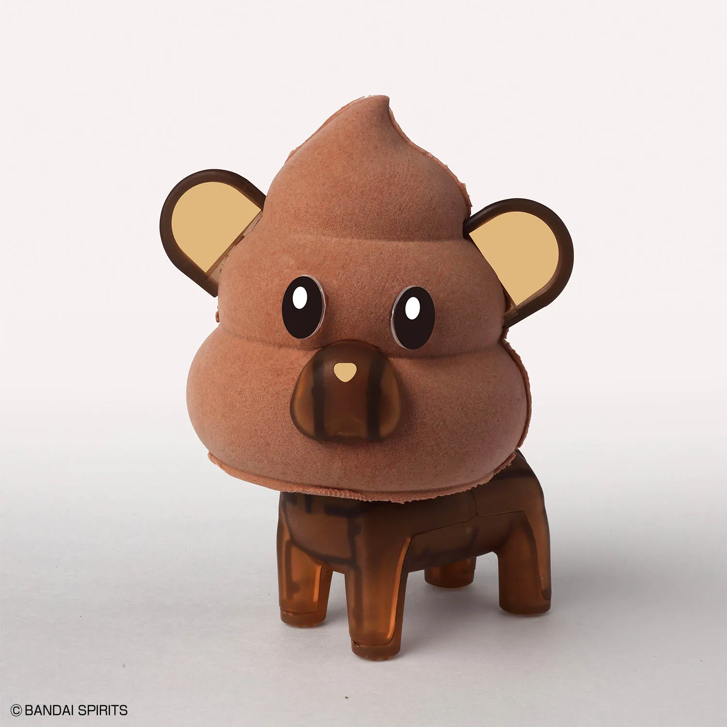 Véritable ensemble de modèles en argile Bandai série premier ensemble de merde d'animaux 1 chat et ours assemblé modèle collection figurine modèle jouet