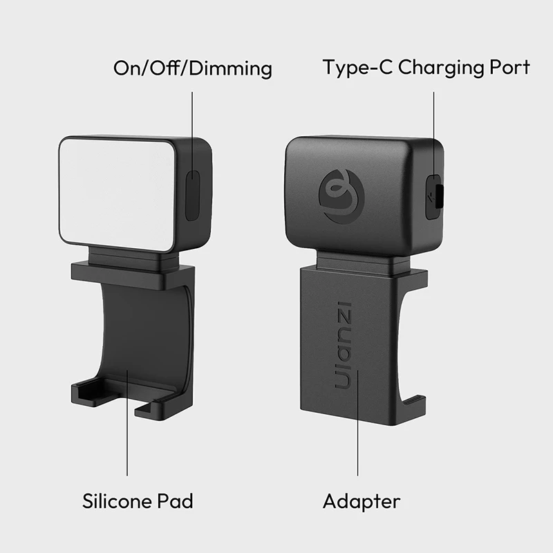 ​Ulanzi LM001 Pocket 3 Mini Light Video Light Fill Light for DJI Pocket 3 IPX4 Waterproof Magnetic Fill Light for DJI Pocket 3