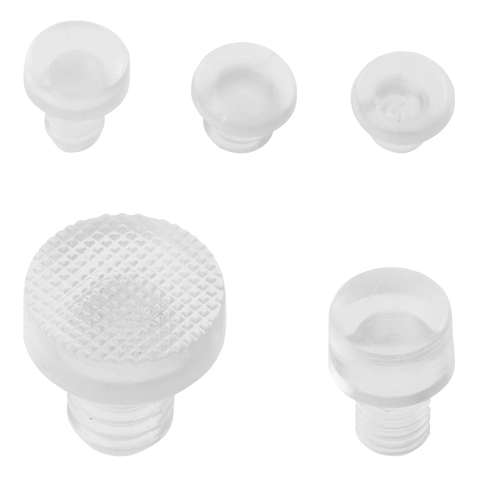 

150Pcs Anti Collision Bumpers Embedded Stem Silicone Spacers Furniture Protective Bumpers Cabinet Door Noise Reduction Pads