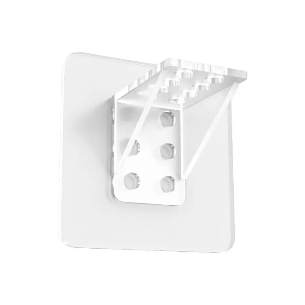 Free 4pcs Adhesive Pegs Wall Hanger Wardrobe Holder Cabinet Partition Holders Shelf Support Shelf Support Clips Support Pegs
