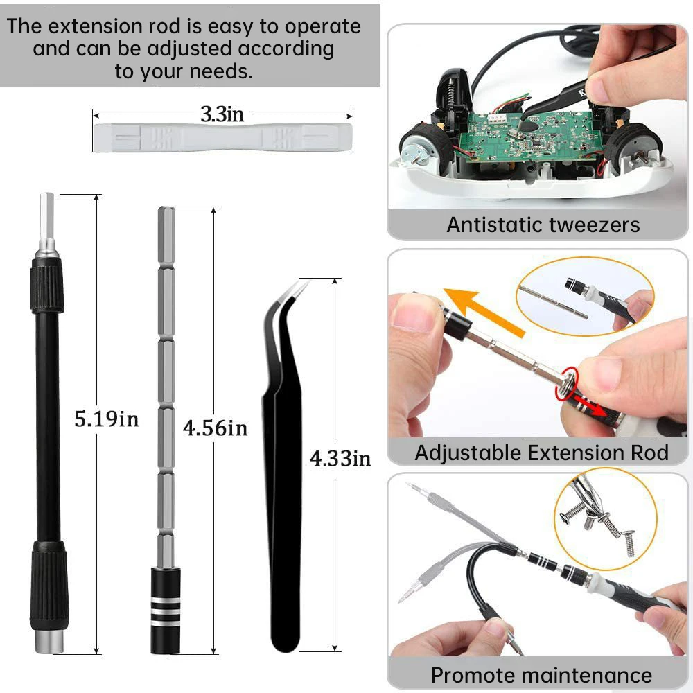 138 in One Screwdriver Set Cross border Multi Functional Magnetic - Professional Screw Driver Tools Set PC Repair Tool Kit