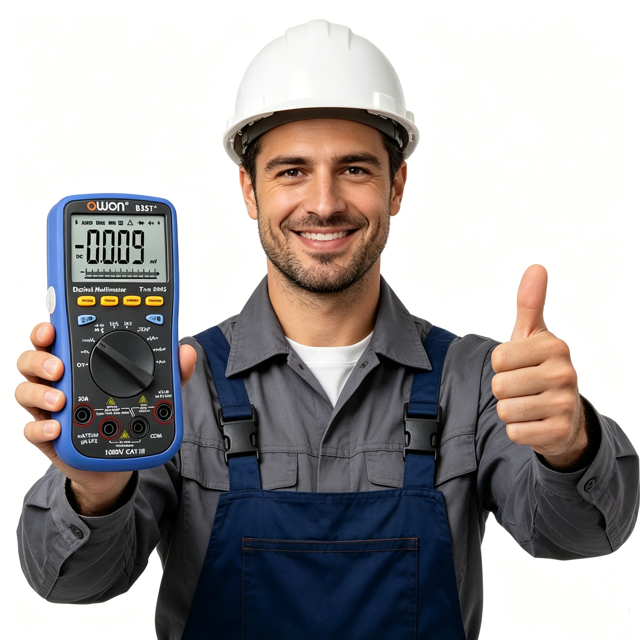 Multímetro Digital Mini OWON, B35T+ plus, Validación de Pruebas Reales con Bluetooth, Funciona como 3 en 1, Registrador de Datos+Multímetro+Termómetro