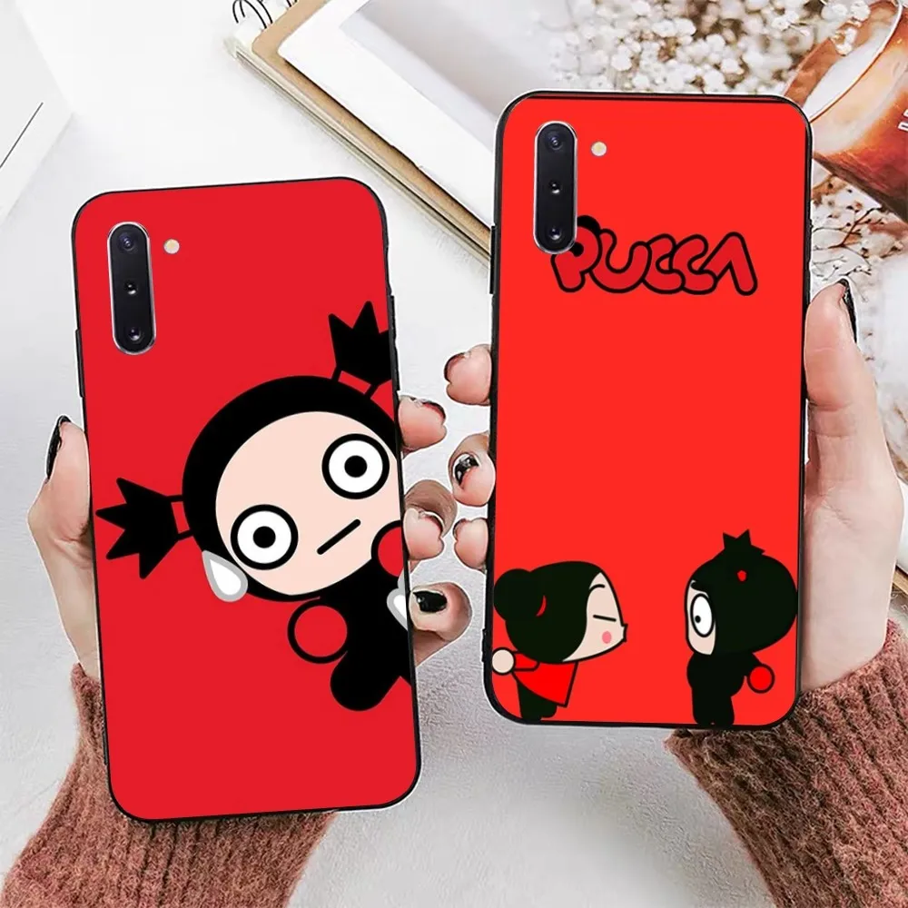 Cartoon P-Pucca G-Garu Phone Case For Samsung A 10 11 12 13 20 21 22 30 31 32 40 51 52 53 70 71 72 73 91 13 Shell