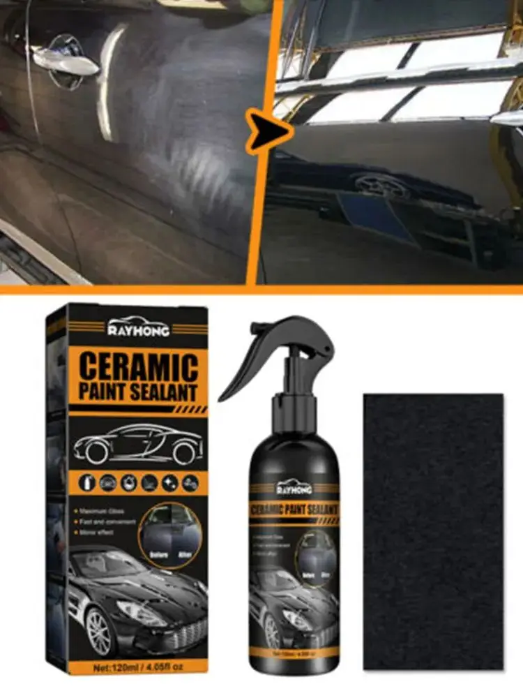 3 szt. Motoryzacyjny Nano ceramiczny uszczelniacz do lakieru powłoka samochodowa polski płyn naprawczy w sprayu hydrofobowy akcesoria do detali samochodowych — 2