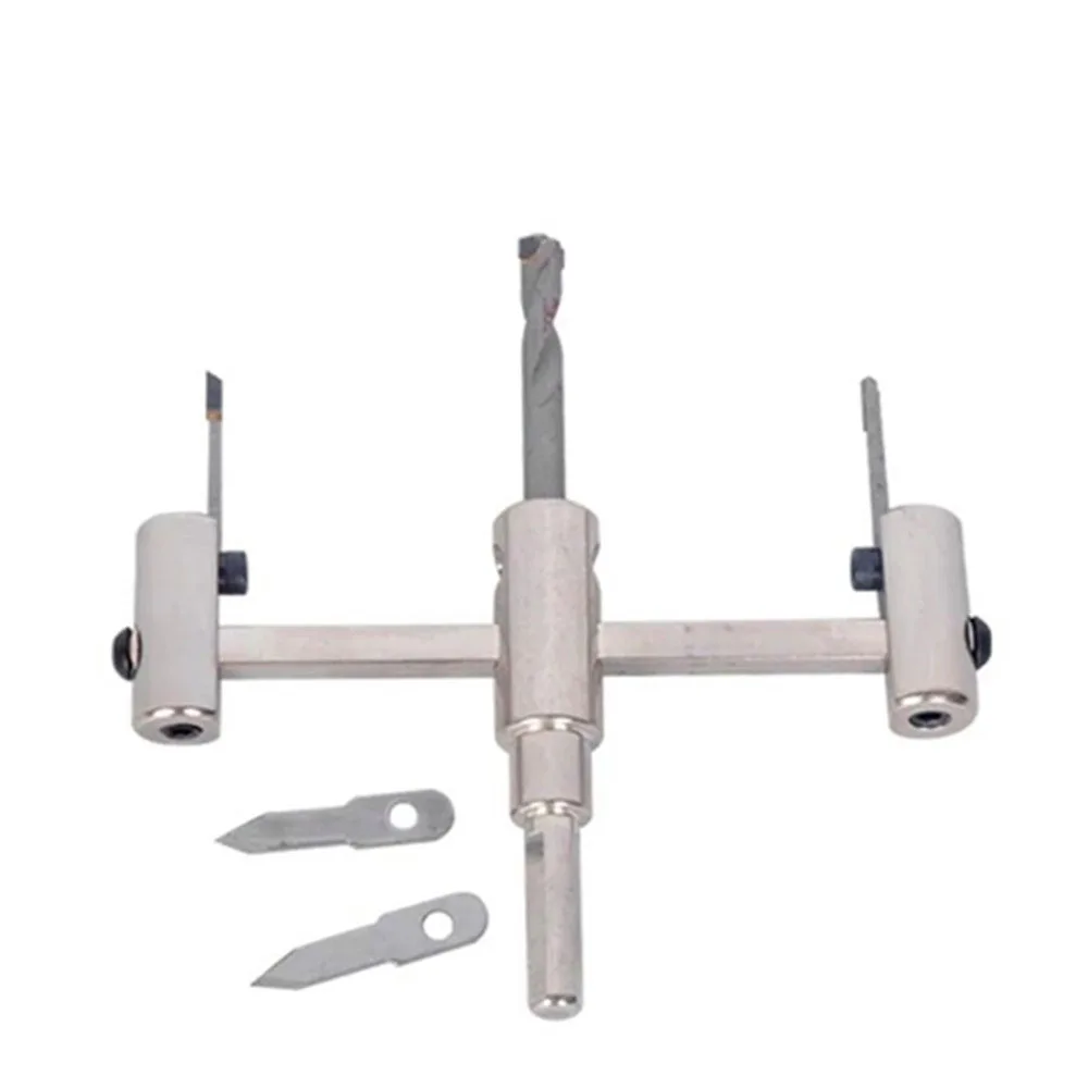 30-120/200/300mm Adjustable Circle Hole Cutter Wood Drywall Drill Bit Saw Round Cutting Blade Aircraft Type DIY Tool view 3