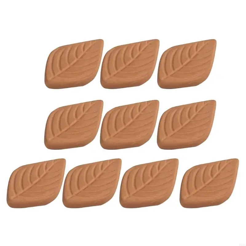 

462A 10Pcs Smoke Humidifier Kitchen Gadget Terracotta Humidifying Stone Reusable Leaf Clay Sugar Keeper Saver Softener