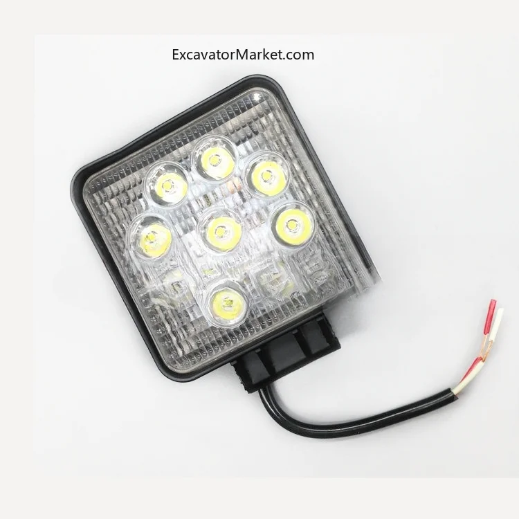 27W LED Work Light Construction truck forklift Off-road spotlight excavator accessories For excavator