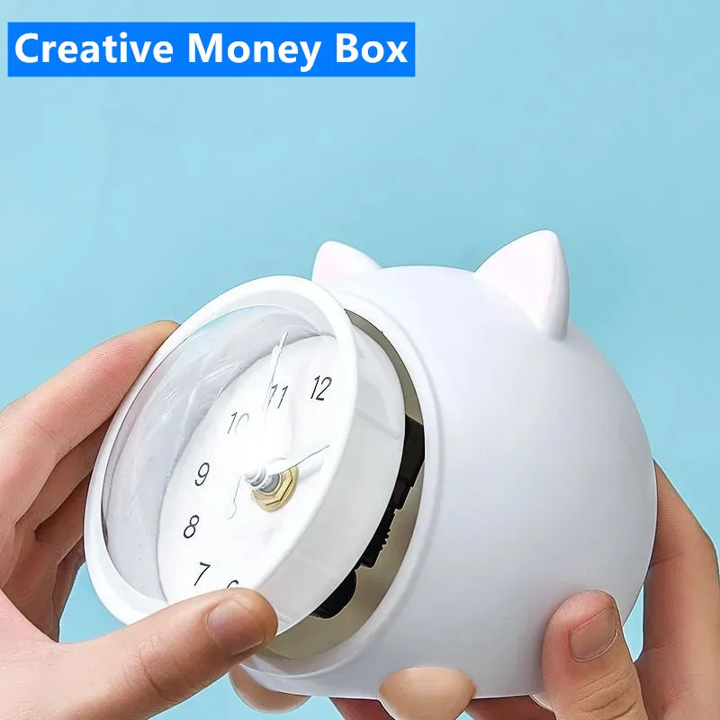1 PC Hidden Storage Money Box For Travel Jewelry Cash Ring Watch Stash Container Secret Safe Deposit Box Clock No Battery