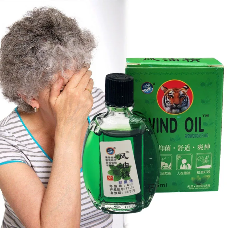 ZB 6ML essenza di olio del vento oli rinfrescanti punture di zanzara sollievo prurito pelle guida vertigini Anti-fatica estrazione di erbe salute