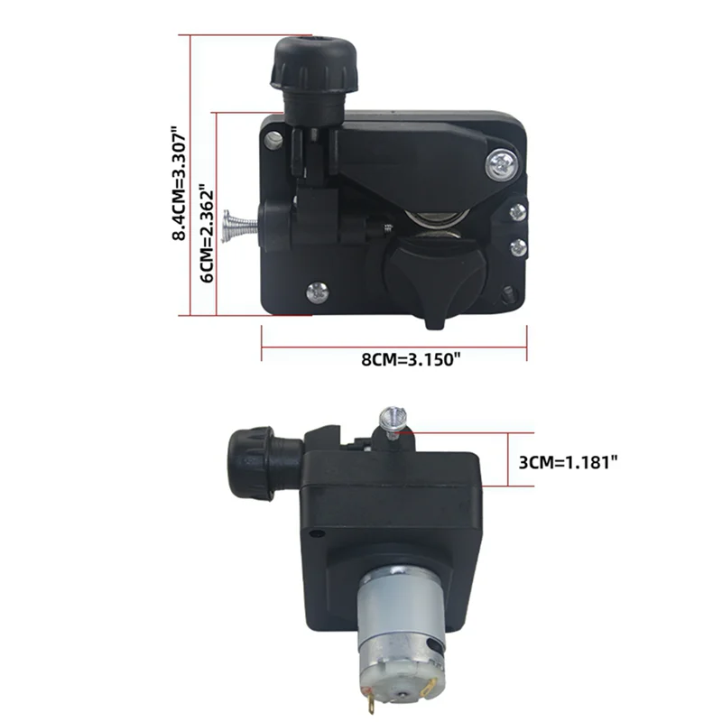 ABVA-2X Left DC24V Mini Wire Feeder Light Duty MIG Wire Feeder Assembly Single Drive Roll Wire Feed Machine For Mig Welder