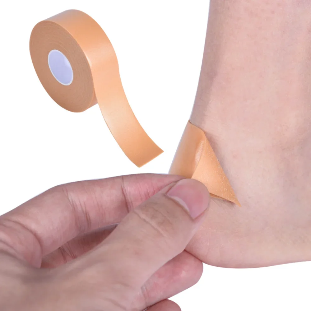 1 لفة 2.5 سنتيمتر * 5 متر كعب ملصق لينة في الهواء الطلق المشي الركض كعب بطانة حماية الإسعافات الأولية خلع الملابس الشريط للنساء الفتيات