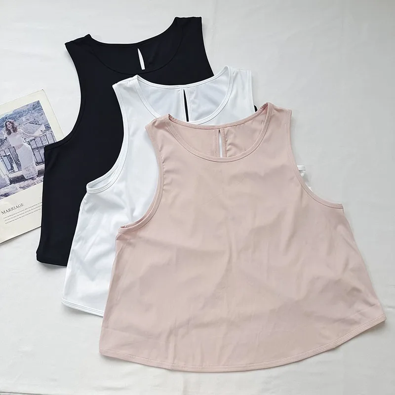 بلوزة رياضية بدون أكمام سريعة الجفاف للسيدات بدون أكمام - غطاء لليوجا لصالة الألعاب الرياضية والجري والتدريب #6