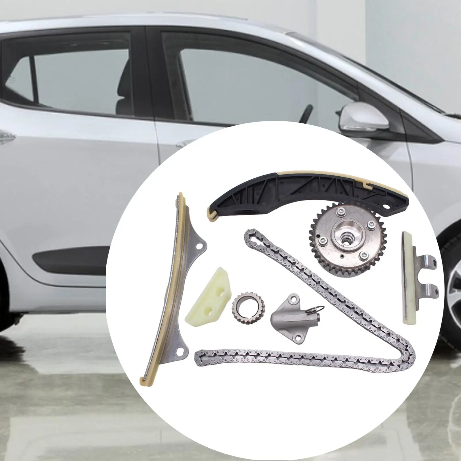 Timing Chain Kit 24431-03000 2432103000 Easy Installation Replace High Performance for Hyundai i10 i20 1.2 Auto Accessories