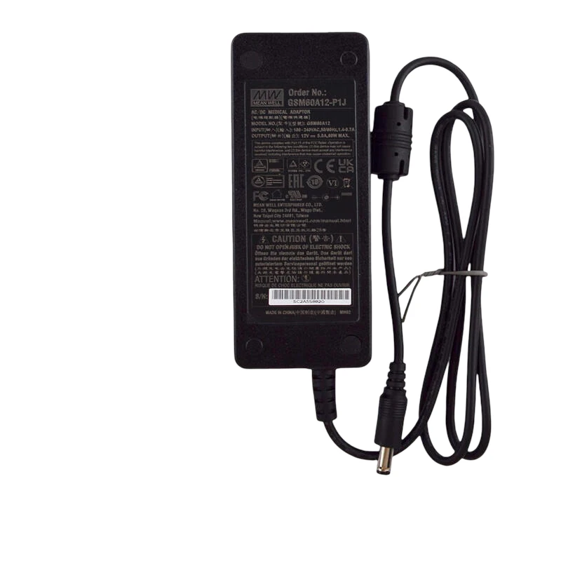 MEAN WELL MW Switching Power Supply 12v GSM60A12-P1J Power Adapter (about 60W) Three-pin Input (Input Cable Not Included to Be
