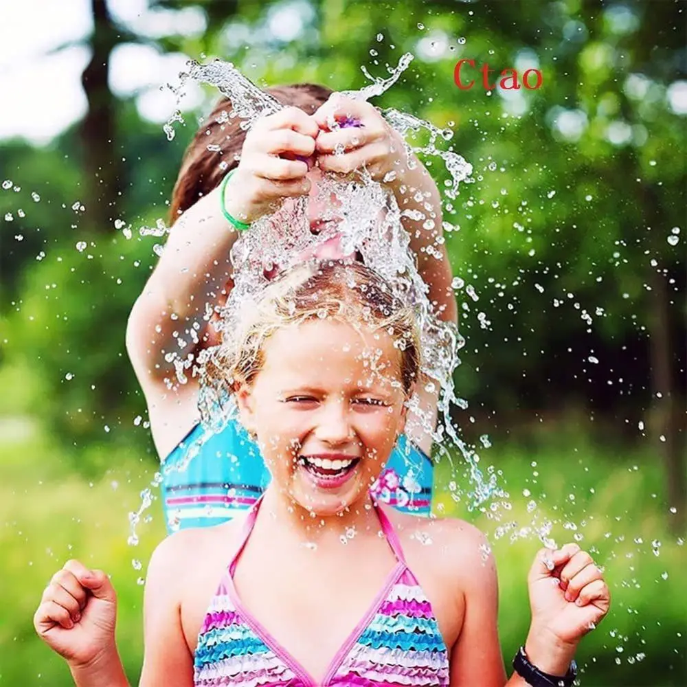 Bomba de agua de aire para actividades al aire libre, globos de sellado automático, juguetes de agua para piscina de arena, gran capacidad