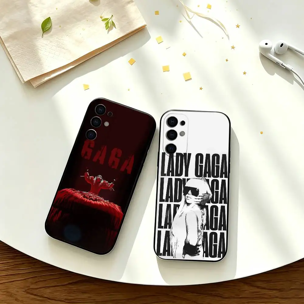 Pop Singer L-Lady Gaga   Phone Case For Samsung S26,S25,S24,S23,S22 Black Soft Protective Phone Case