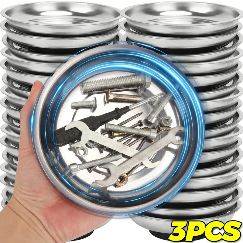 

Round Magnetic Screw Trays Wrenches Bolts Nuts Storage Magnetic Mats Portable Screw Anti-lose Plate for Garage Home Repair Tools