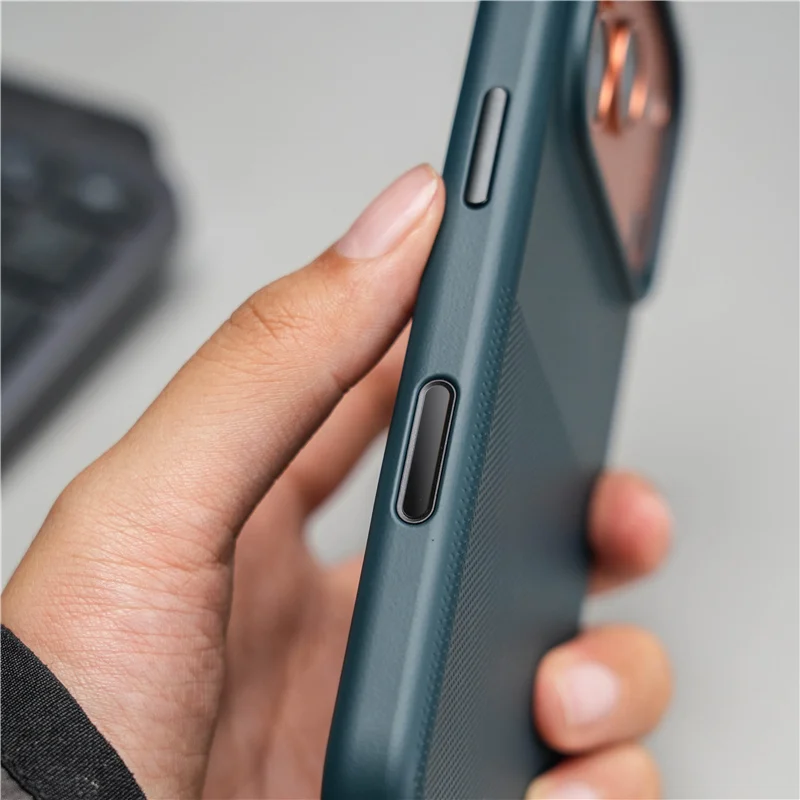 Luxury Geometric Dot Matrix for Magsafe Case for iPhone 17 17Pro Max Matte Magnetic Cover With Touch Control Camera Button