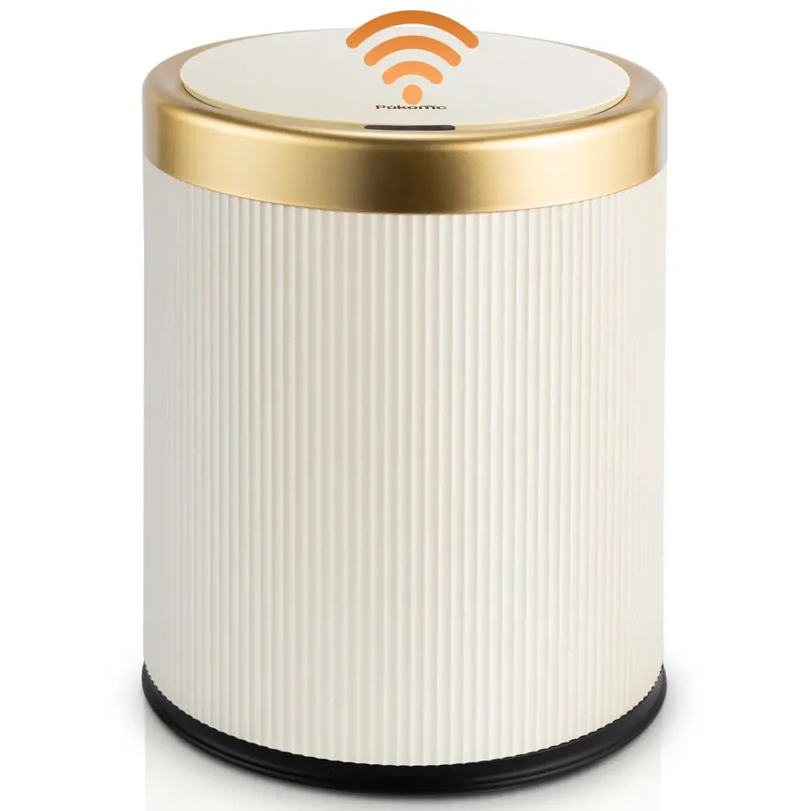 

Bathroom Trash Can with Lid3.5 Gallon Motion Sensor Waterproof Touchless Garbage Can, Smart Plastic Trash Bins Suitable for Kitc