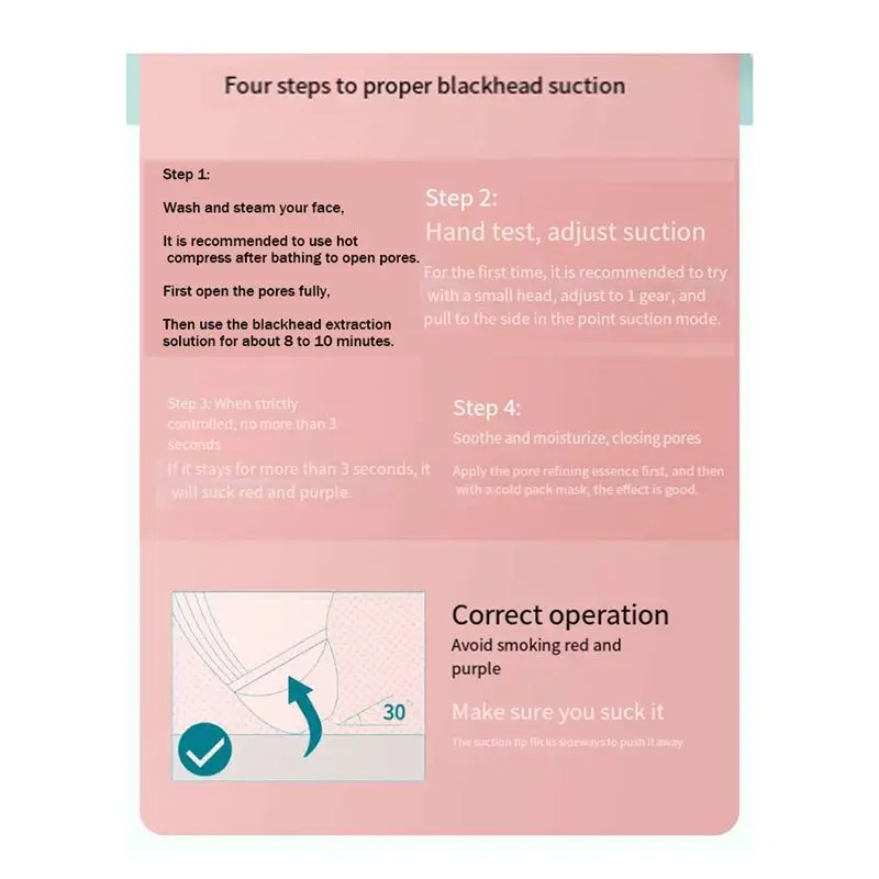 A28F-Visual Blackhead Absorber, Trzybiegowy Regulowany Domowy Oczyszczacz Porów, Elektryczny Oczyszczacz do Twarzy