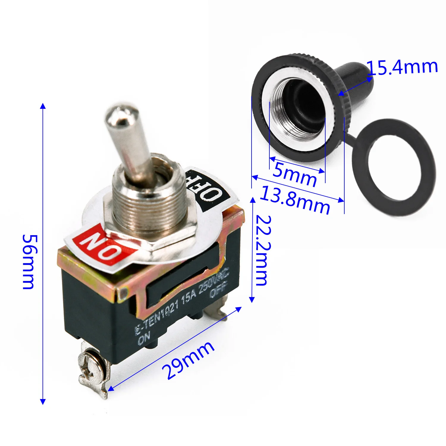 Car Rocker for toggle Switch Boat ON/OFF SPST 2Pin Yacht Traktor 15A 250V High Quality Useful New Hot 2018 Car