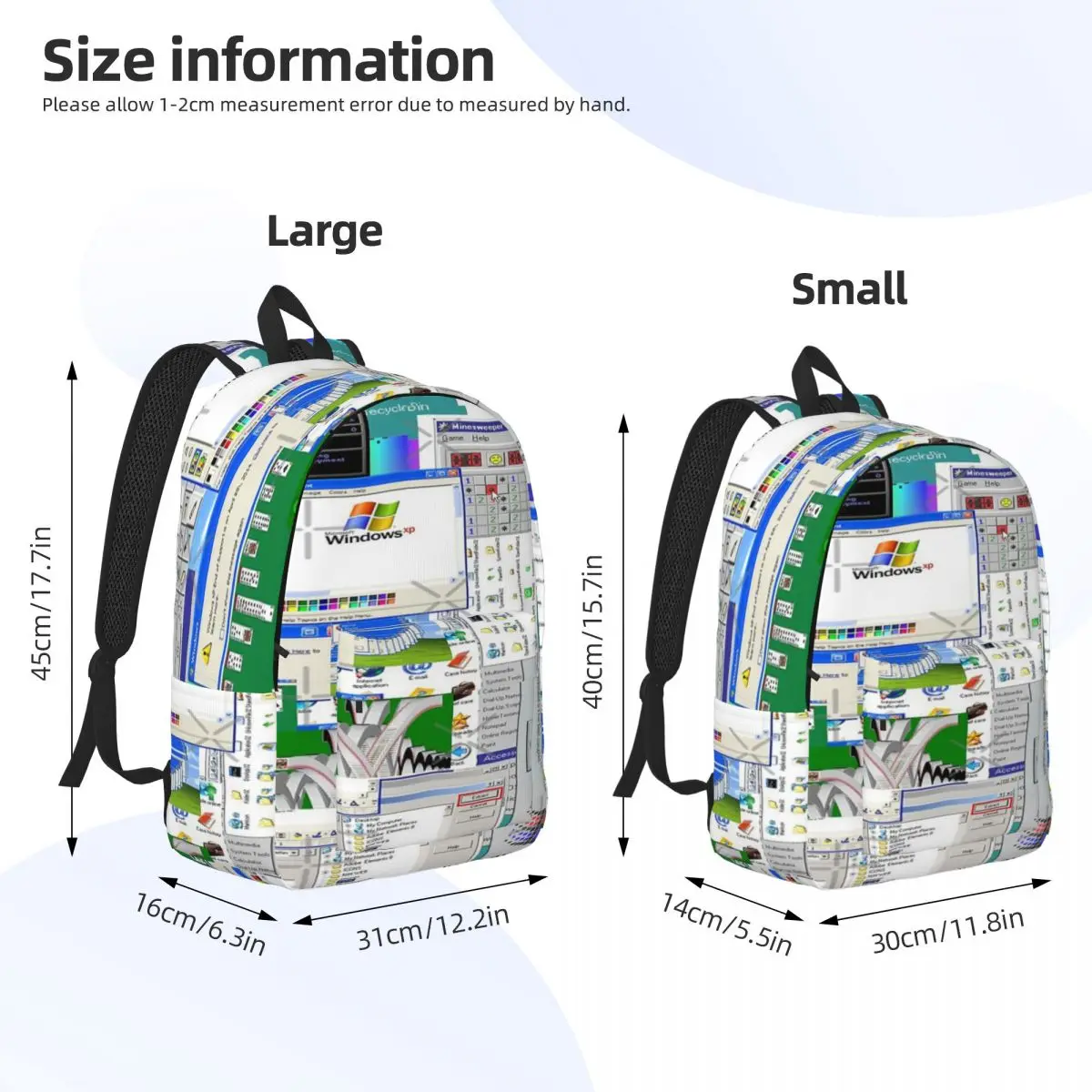 Windows XP Collage Simple and stylish backpack 2023 Hot Sale Bags