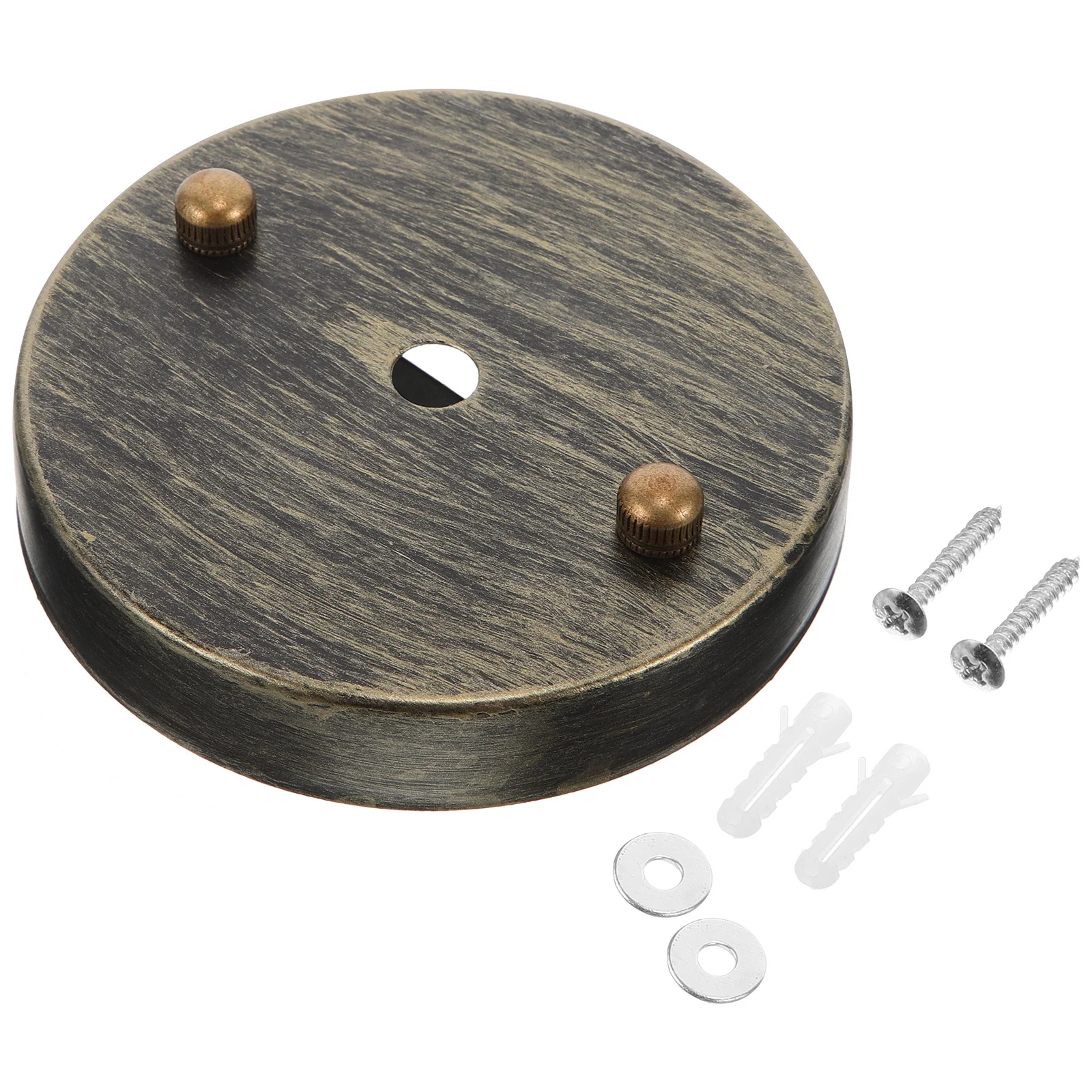 مصباح السقف المظلة لوحة غطاء تركيب معدني لأضواء قلادة النمط الصناعي تركيبات جزء الأجهزة الزخرفية #3